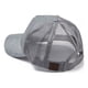 thumbnail image 5 of Guardurnaity Gorra de béisbol de algodón para mujer, cúpula a prueba de sol, Color sólido, brillante, a prueba de viento, transpirable, malla de Plata 2piezas, 5 of 6