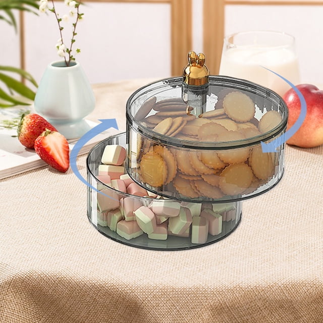 RuiJiao Clearance Snack Box Container Divided Serving Tray With Lid And Handle Snackle Box Container Snack Organizer For Adults Fruit Tray Produce Tray For Party Ente