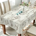 thumbnail image 4 of GZHJMY Bicycle Bike Square Tablecloth, Waterproof Stain Wrinkle Resistant Washable Polyester Table Cover for Picnic Dinner Holiday Kitchen Party Decor, 54 x 54 in Home Decor, 4 of 7