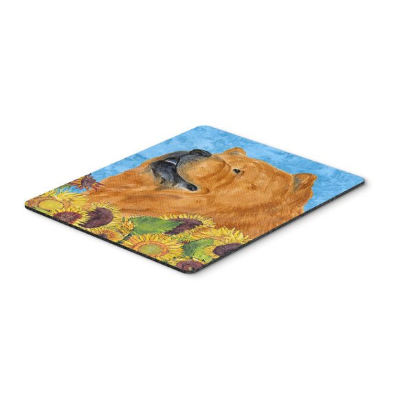 Carolines Treasures SS4135MP "Chow Chow in Summer Flowers Mouse Pad Hot Pad or Trivet" Large multicolor