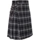thumbnail image 3 of Vestido de fiesta para hombre, falda plisada de cuadros en color contrastante para hombre BK0143, 3 of 5