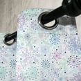 thumbnail image 3 of Ambesonne Winter Grommet Curtain, Pastel Snowflakes Joyful, 50" x 84", Blue Green Lavender, 3 of 6