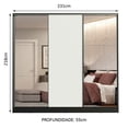thumbnail image 3 of Ropero Closet Madesa Royale 3 Puertas 2 Espejo N/N/B MDF Negro, 3 of 5