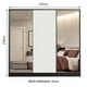 thumbnail image 3 of Ropero Closet Madesa Royale 3 Puertas 2 Espejo N/N/B MDF Negro, 3 of 5