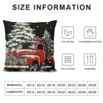 thumbnail image 5 of SHANXI  Christmas Pillow Covers, Polka Dots Bowknot Tree Truck Snowman Noel Decorations Holiday Farmhouse Merry Xmas Winter Throw Pillow Cases Decor for Sofa Couch 12x12in, 5 of 5