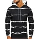 thumbnail image 1 of Sudadera con capucha para hombre, estilo casual, a la moda, con cuello redondo, bolsillos y estampado degradado, sudadera de manga larga con capucha, blusa de poliéster para hombre, 1 of 4