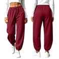 thumbnail image 5 of High Waisted Baggy Sweatpants For Women Soft Barrel Leg Workout Gym Active Joggers With Pockets Elastic Drawstring Lounge Pants, 5 of 10