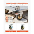 thumbnail image 3 of VEVOR Platform Truck, 2000 lbs Capacity, Heavy Duty Steel Flatbed Cart with Swivel Wheels and Handle, Foldable Platform Hand Push Truck Dolly, for Groceries, Garage, Warehouse, 35.4 x 23.6 x 35.4 in, 3 of 9