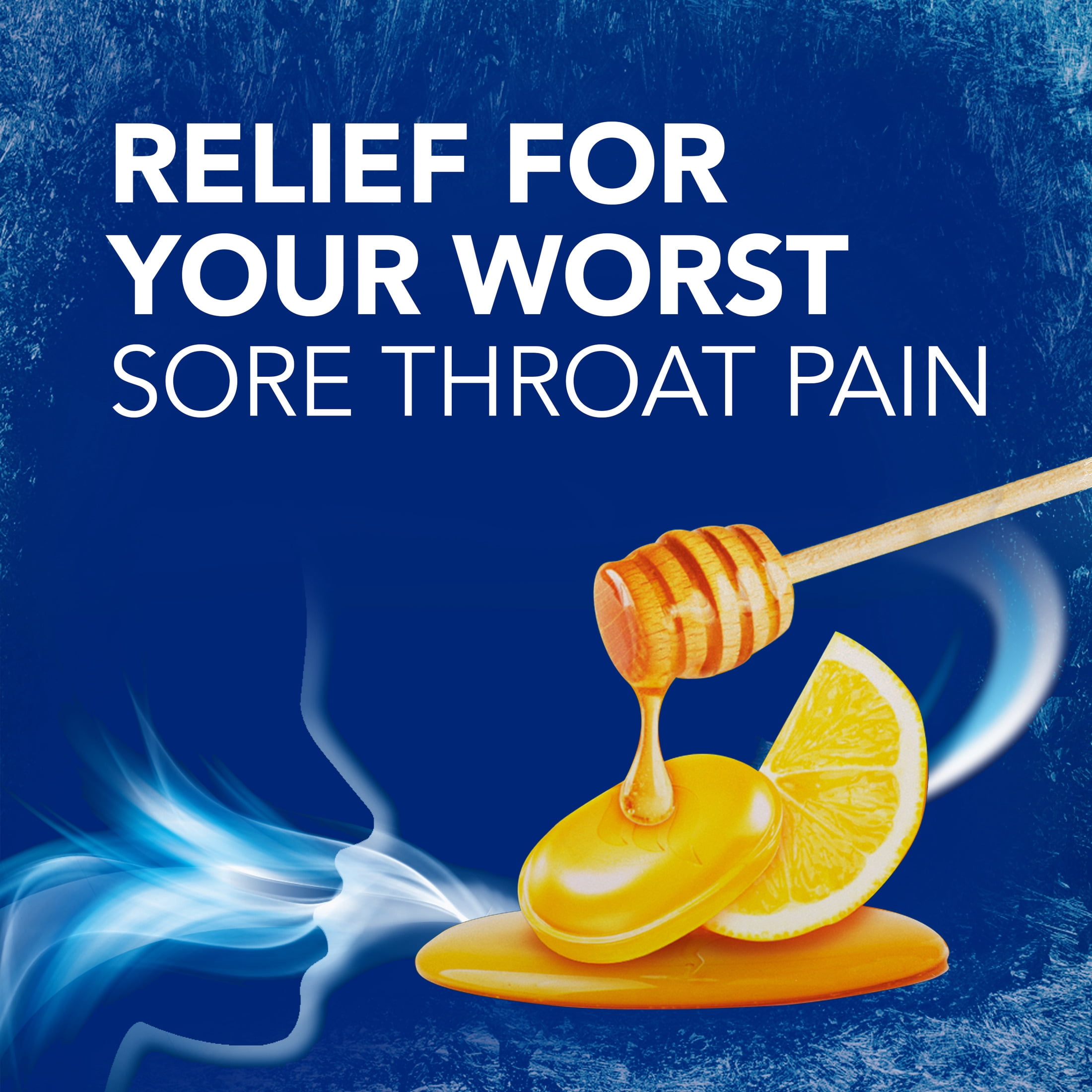 Vicks VapoCOOL SEVERE Menthol Drops, Cold Medicine for Sore Throat Remedy, Honey Lemon, 225 Count