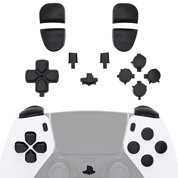 Replacement Black Dpad Share Options Home Face Buttons R1 L1 R2 L2 Triggers for ps5 Edge Controller