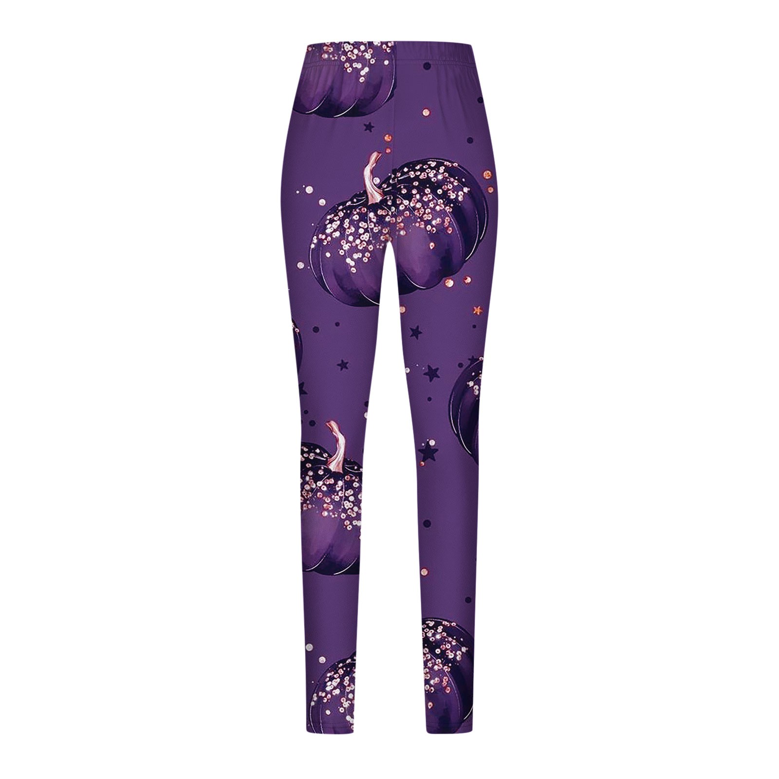 Legging Femme Halloween 2025 - Taille Haute, Imprimé Chauve-souris Citrouille - Élastique, Confortable Pour Soirée, Yoga Ou Daily