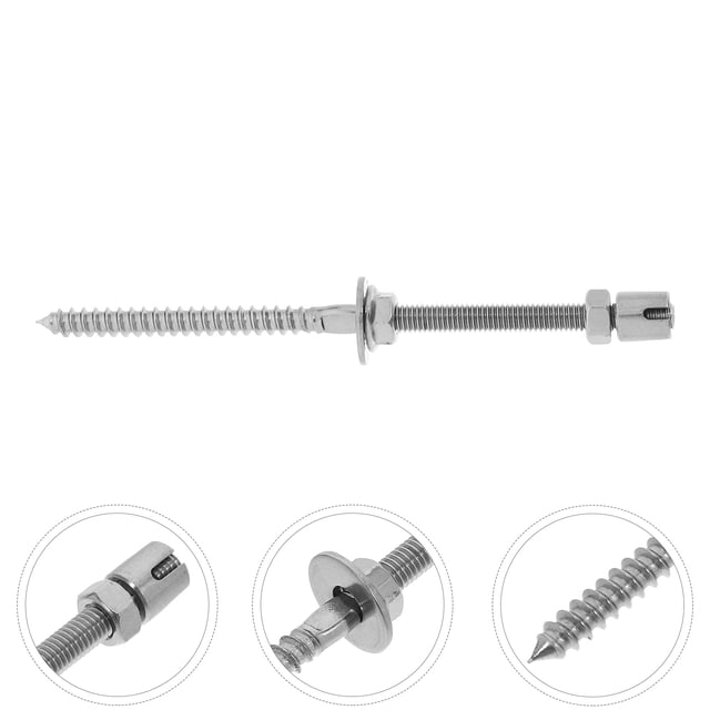 OUNONA Securing Wire Ropes Trellis Wire Rope Screw Stainless Steel for Greenhouse Accessories 1Pcs