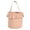 Orange, variant on Gingham Pattern Storage Basket with Handle and Tassel Trim for Organizing Home Office Holiday Party Supplies Candy Toys Laundry