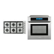 2 Piece Kitchen Package with 36" Drop In Gas Cooktop & 24" Electric Wall Oven