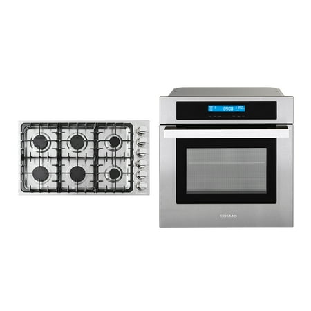 2 Piece Kitchen Package with 36" Drop In Gas Cooktop & 24" Electric Wall Oven