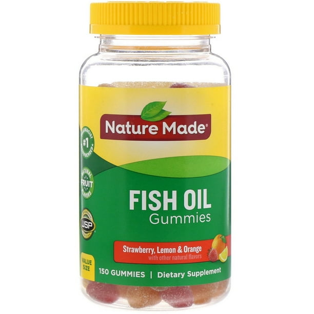 Nature Made Adult Gummies Fish Oil Gummies, Assorted Flavors 150 ea