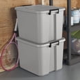 thumbnail image 2 of Sterilite 6027952 16.25 x 18.5 x 22.75 in. Stackable Storage Tote Box - Pack of 6, 2 of 3