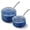 Blue, variant on HLAFRG Nonstick 2Qt & 3Qt Sauce Pan Set with Lid, Saucepan Set with Lid, Natural Granite Nonstick Saucepan Set, Red