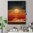 thumbnail image 4 of UXIEQU Abstract Retro Sunset Mountain Canvas Print 15.75x11.81 Inches, 4 of 8
