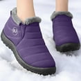thumbnail image 2 of Gyexs Womens Snow Boots Size 9, Womens Winter Shoes 2025, Removable Footbed, Zip, Riding, Pointed Toe, Men's Fashion, Purple, Size 11, 2 of 8