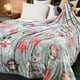 thumbnail image 4 of Shining In The Dark Christmas Tree Snowflakes Soft Sleeping Strip Blanket Christmas Birthday Decoration Magical Light Throw 59.0x39.4 Inch, 4 of 6