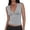 Gray, variant on EMMIOL Women's Deep V-Neck Crop Tank Top Stretchy Sleeveless Going Out Top Summer Y2K Style