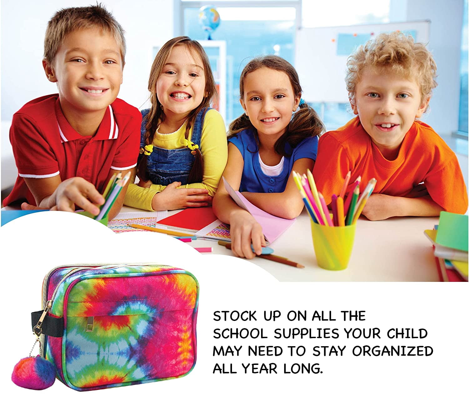 Buy OMG ORGANIZE MY GEAR 3 ZIP MultiPurpose Pencil Pen School