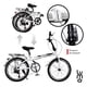 thumbnail image 4 of Bicicleta Plegable LUMO Montaña R22 Urbana 7 Velocidades Liviana Blanco, 4 of 9