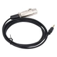 thumbnail image 4 of 3.5mm TRS Male To XLR Female Cable, Low Distortion Maximizes Signal Transmission Stereo Adapter Cable Rubber Sheath  For Audio Device, 4 of 8