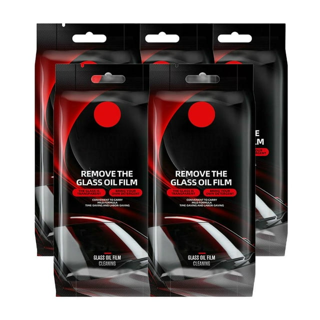 Latest Car Glass Oil Remover, Sponge Wiper, Stain Remover, Front Windshield Rearview Agent Coating Mirror Brush Cleaner