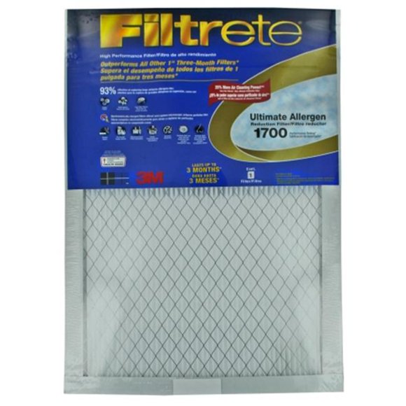 3m 16in. X 25in. X 1in. Filtrete Ultimate Allergen Reduction Filter UA01DC-6 - Pack of 6