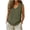 Army Green, variant on Women V Neck Side Split Crop Top Summer Blouses for Women Dressy Casual Solid Color Shaping Summer Top