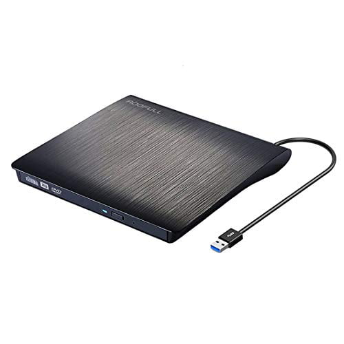 Roofull External Cd Dvd Drive Usb 3 0 Portable Dvd Cd Rom Rw Optical Drive Reader Writer Burner Player For Windows 10 8 7 Laptop Desktop Pc Of Hp Dell Acer Lenovo Thinkpad Macbook Pro Air