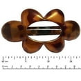 thumbnail image 6 of Parcelona French Medium Wild Flower Golden Touch Shell Hair Clip Barrette, 6 of 11