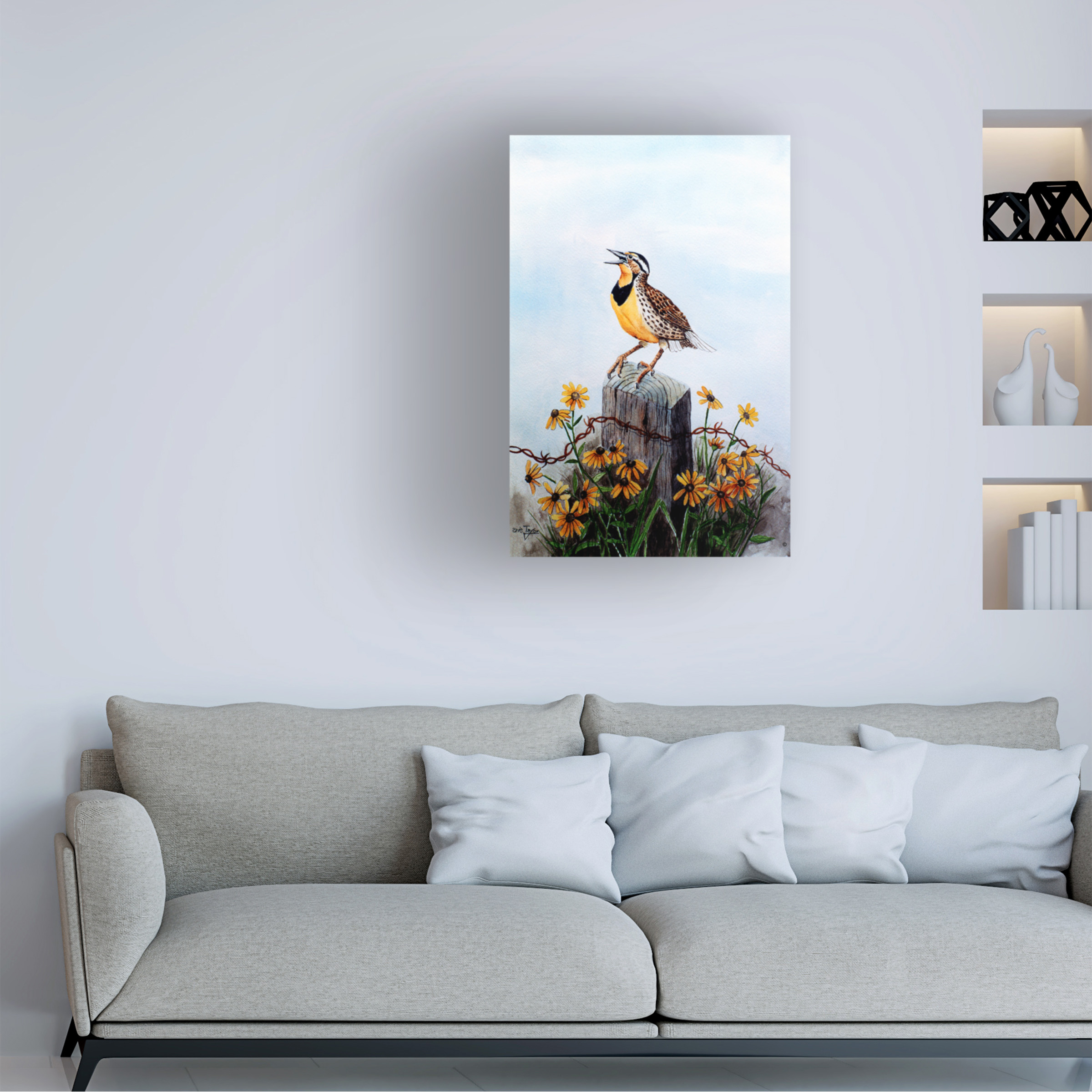 Trademark Fine Art 'Meadowlark 3' Canvas Art by Arie Reinhardt Taylor