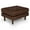Chocolat, variant on Eon Leather Ottoman
