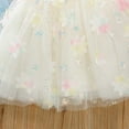 thumbnail image 5 of Floleo Girls Floral Tulle Tutu Skirt Kids Elastic Waist Layered Mesh Skirt 3D Flower Applique Skirt Lightweight Party Skirt for Play and Special Occasions(Beige,7 Years), 5 of 6