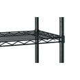 Hyper Tough 5 Tier Wire Shelf Unit Black, 1750 lb Capacity, Adult