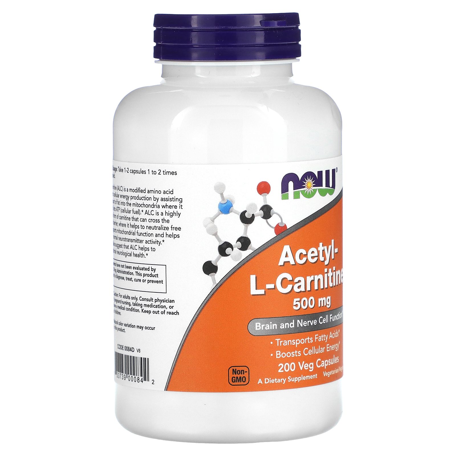 NOW Foods Acetyl-L Carnitine 500 Milligram - Walmart Business Supplies