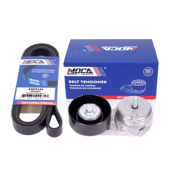 MOCA AUTOPARTS 90K-38186 Serpentine Belt Drive Component Kit Fit for 2001-2005 Ford Taurus & Mercury Sable 3.0L