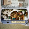 thumbnail image 4 of DIY Miniature Handmade Box Dollhouse Good Old Time Theme Mini Doll House (Ramble in Winter), 4 of 14