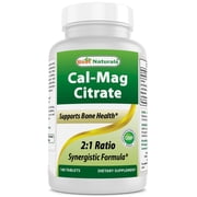 Best Naturals Calcium Magnesium Citrate 180 Tablets - Bone Health Formula