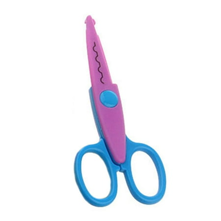Cherry Scrapbooking Paper - Handcraft Scrapbook Lace Scissors Kid Safety Creative Paper Edging DIY Tool