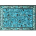 thumbnail image 1 of Ahgly Company Indoor Rectangle Animal Light Blue Traditional Area Rugs, 2' x 5', 1 of 4
