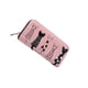 thumbnail image 1 of Jumpingount Cartera larga para mujer, tarjetero con foto de gato, estilo bonito, bordado, informal, multitarjeta, bolso suave, monedero de cuero Carteras Rosa, 1 of 6