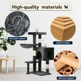 thumbnail image 4 of BestPet 36 inch Tall Cat Tower with Cat Scratching Post,with Cat Hammock & Funny Toy,Light&nbsp;Gray, 4 of 7
