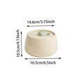 thumbnail image 2 of ZZHZGZ Sale Items on Clearance Fontaine D'Eau En Céramique Pour Chat Distributeur D'Eau Automatique Silencieux Pour Chats D'Intérieur Avec Design Mignon Filtre À Charbon Actif Parfait Pour Les, 2 of 8