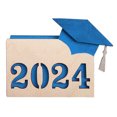 thumbnail image 2 of YAOMOBB College Graduation Keepsake Personalized Graduation Holder 12 Slots Wooden Card Box High School Memory Book Keepsake, 2 of 7