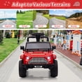 thumbnail image 5 of 15W 6V Electric Truck Car, Battery Powered Electric 4 Wheeler Off-Road Truck w/MP3, USB, Led Lights and Storage Area, 5 of 7