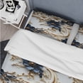 thumbnail image 4 of Designart "Marbled Pattern With Opulent Victorian Flair III" White Marble Bedding Covert Set - Glam Bed Set With 1 Sham, 4 of 5
